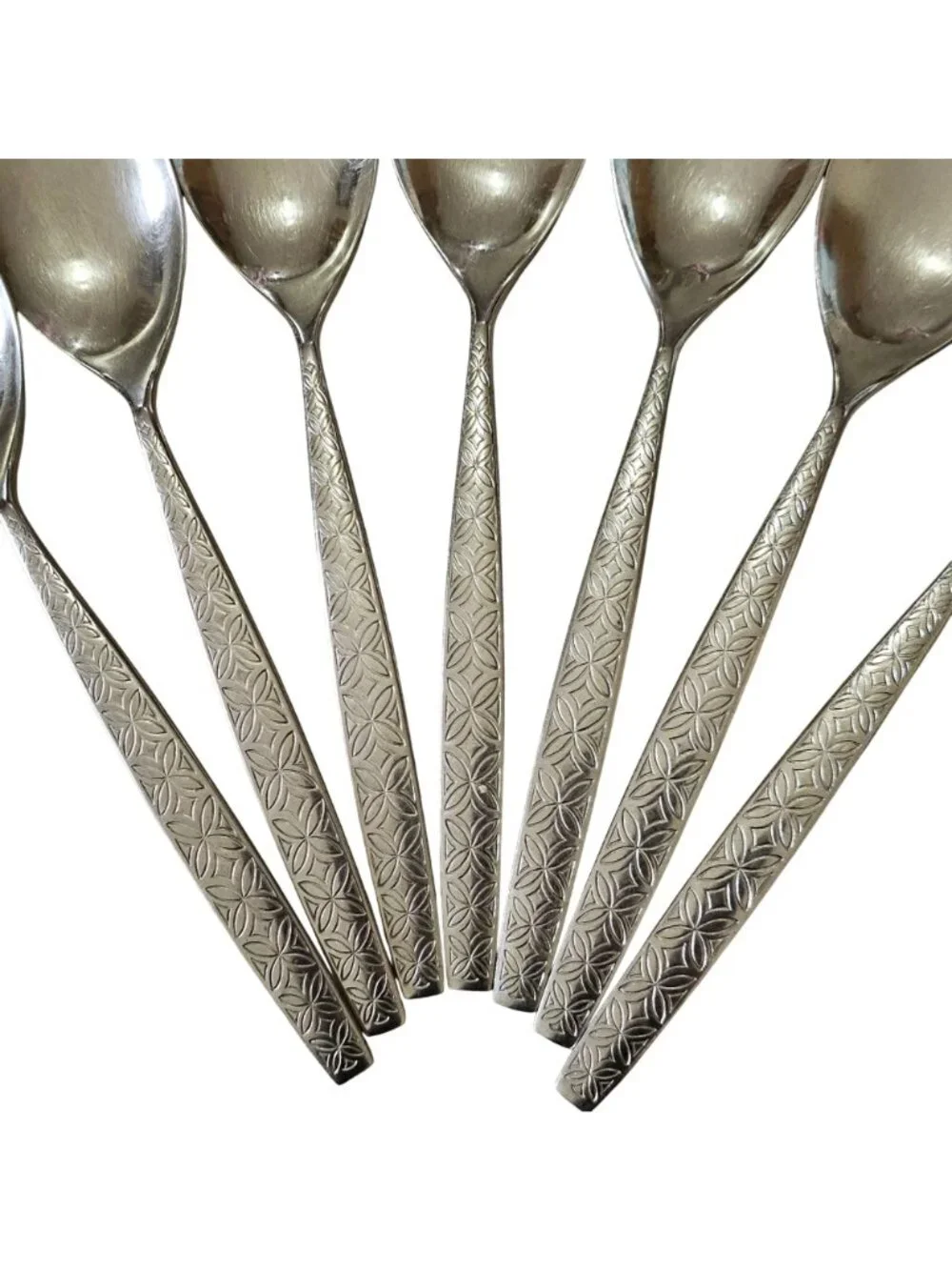 7 Noritake Allegro Soup Spoons 7.5